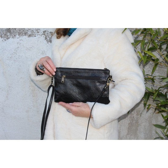 Delphi black phone bag